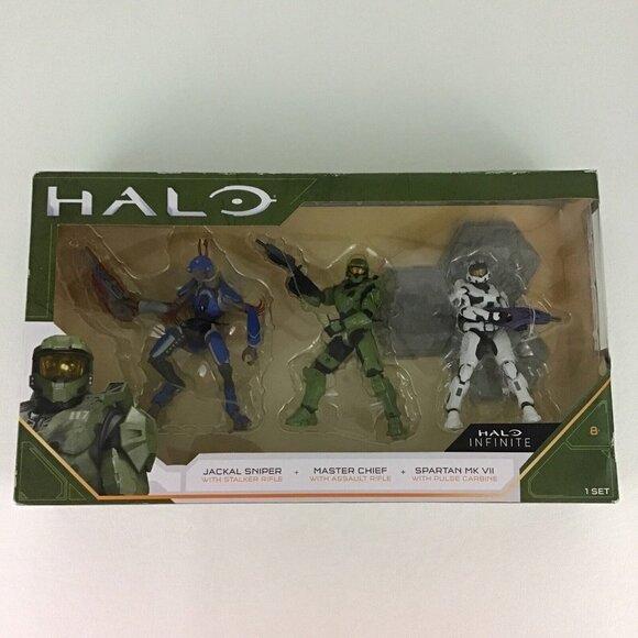 WCT Other - Halo Infinite Action Figure Set Jackal Sniper Master Chief Spartan MK VII SEALED